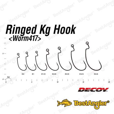 DECOY Worm 417 Ringed Kg Hook #2 - 828854