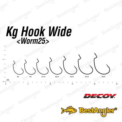 DECOY Worm 25 Kg Hook Wide #3/0 - 823453