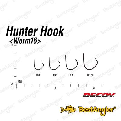 DECOY Worm 16 Hunter Hook #3 - 808603