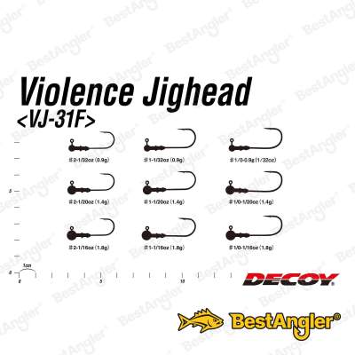 DECOY VJ-31F Violence Jighead #1/0