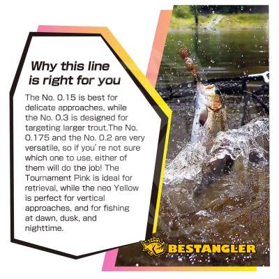 Varivas Super Trout Area PE X4 75 m Tournament Pink