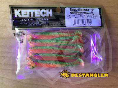 Keitech Easy Shiner 3" Motoroil / Orange - CT#15 - UV