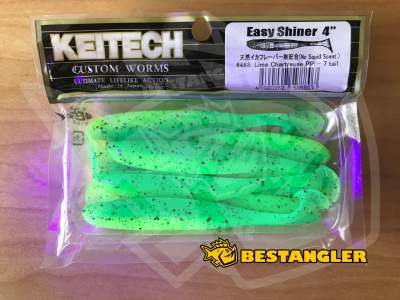 Keitech Easy Shiner 4" Lime Chartreuse PP. - #468 - UV