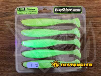 Keitech Easy Shiner 5" Toxic Chart - LT#25 - UV