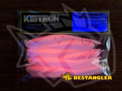Keitech Shad Impact 4" Bubblegum Shad - #442