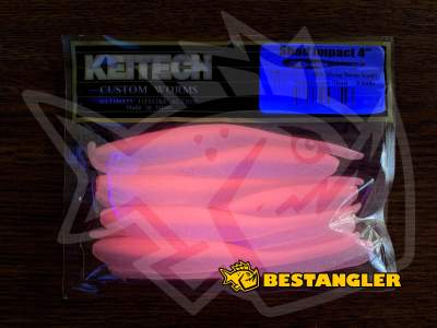 Keitech Shad Impact 4" Bubblegum Shad - #442