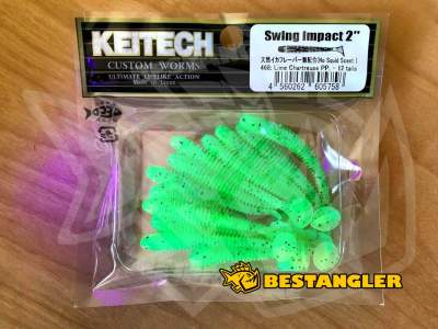 Keitech Swing Impact 2" Lime Chartreuse PP. - #468 - UV