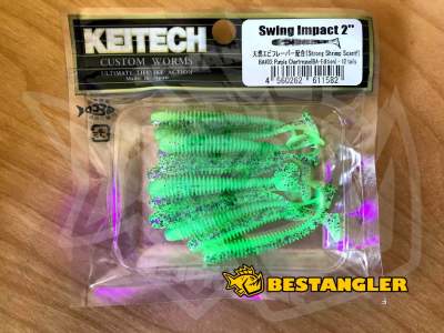 Keitech Swing Impact 2" Purple Chartreuse - BA#03 - UV