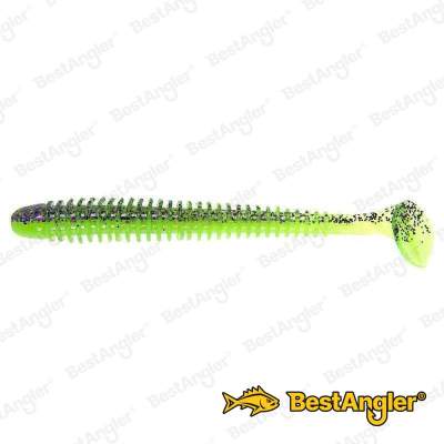 Keitech Swing Impact 4" Purple Chartreuse
