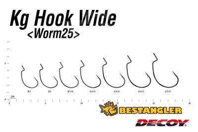 DECOY Worm 25 Kg Hook Wide #1/0 - 823439