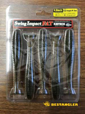 Keitech FAT Swing Impact 4.8" Green Pumpkin PP. Shad - #414