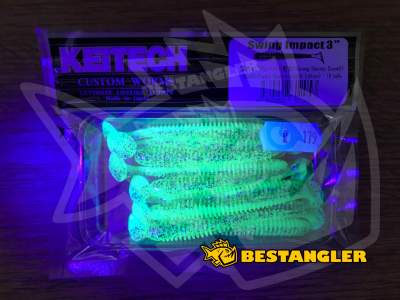 Keitech Swing Impact 3" Purple Chartreuse - BA#03 - UV