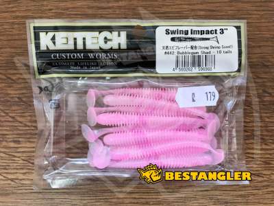 Keitech Swing Impact 3" Bubblegum Shad - #442