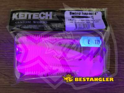 Keitech Swing Impact 4" Bubblegum Shad - #442 - UV