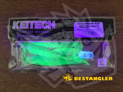 Keitech Easy Shiner 4.5" Lime / Chartreuse - #424 - UV