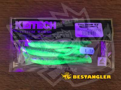 Keitech Easy Shiner 4.5" Purple Chartreuse - BA#03 - UV