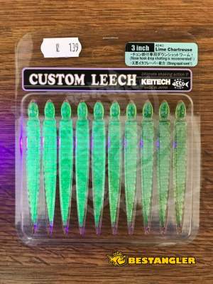 KEITECH Custom Leech 3" Lime / Chartreuse - #424 - UV