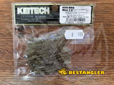 Keitech Mad Wag 2.5" Silver Shad - #320