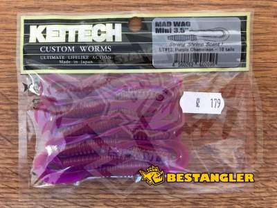 Keitech Mad Wag 3.5" Purple Chameleon - LT#13