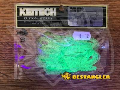 Keitech Mad Wag 3.5" Chartreuse PP. - #106 - UV