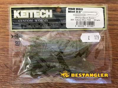 Keitech Mad Wag 3.5" Sahara Olive FLK. - #309