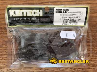 Keitech Mad Wag 4.5" Natural Shad - #212