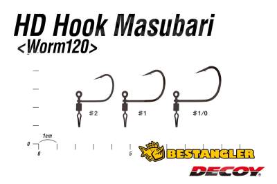DECOY Worm 120 HD Hook Masubari #1/0 - 818350