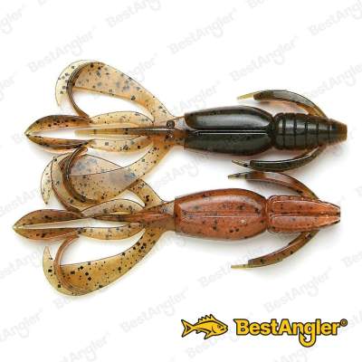 Keitech Crazy Flapper 4.4" Green Pumpkin Fire