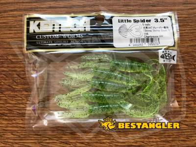 Keitech Little Spider 3.5" Chartreuse PP. - #106