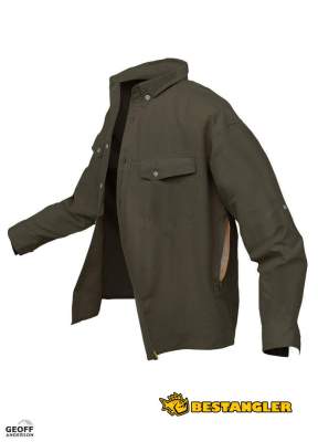 Geoff Anderson košile Polybrush 2 dlouhý rukáv - zelená