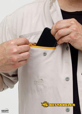 Geoff Anderson košile Polybrush 2 dlouhý rukáv - zelená