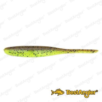 Keitech Shad Impact 4" Green Pumpkin Chartreuse