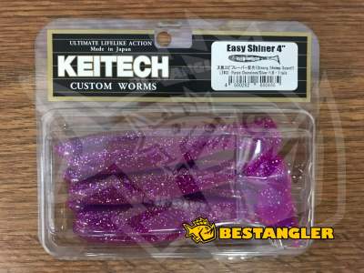 Keitech Easy Shiner 4" Purple Chameleon / Silver FLK - LT#33