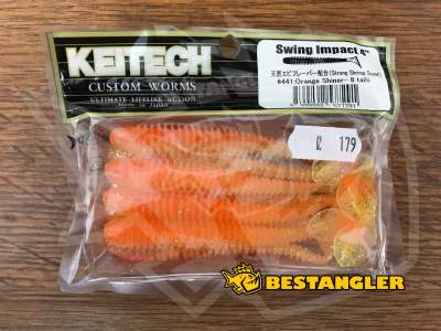 Keitech Swing Impact 4" Orange Shiner - #441