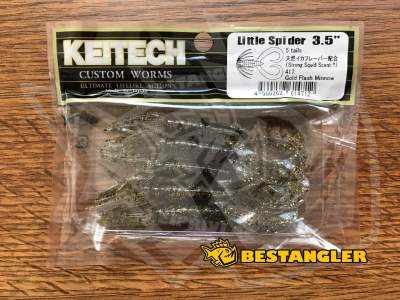 Keitech Little Spider 3.5" Gold Flash Minnow - #417