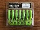 Keitech Flapper Grub 4" Lime / Chartreuse - #424