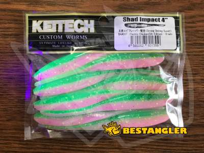 Keitech Shad Impact 4" Electric Chicken - BA#01 - UV