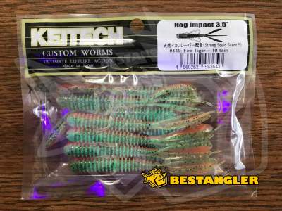 Keitech Hog Impact 3.5" Fire Tiger - #449 - UV