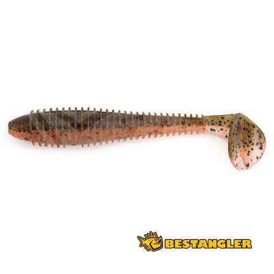 Keitech FAT Swing Impact 3.3" Green Pumpkin Fire - #438