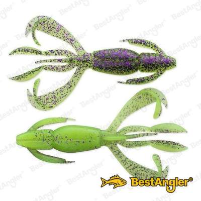 Keitech Crazy Flapper 3.6" Purple Chartreuse
