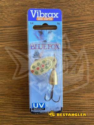 Třpytka Blue Fox Vibrax UV #3 GORU - BFU3 GORU