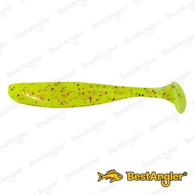Keitech Easy Shiner 4.5" Chartreuse Red Flake - PAL#01