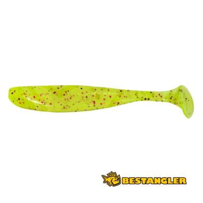 Keitech Easy Shiner 4.5" Chartreuse Red Flake - PAL#01