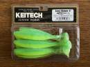 Keitech Easy Shiner 4" Lime Chartreuse Glow - EA#11