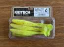 Keitech Easy Shiner 4.5" Chartreuse Red Flake - PAL#01