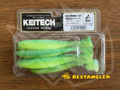 Keitech Easy Shiner 4.5" Lime Chartreuse Glow - EA#11