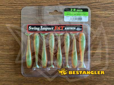 Keitech FAT Swing Impact 2.8" UV Lime / Orange - CT#27