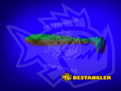 Keitech FAT Swing Impact 4.8" UV Lime / Orange - CT#27 - UV