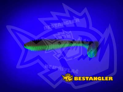 Keitech FAT Swing Impact 4.8" Chartreuse Silver Red - CT#25 - UV