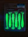 Keitech FAT Swing Impact 3.8" Chartreuse Red Flake - PAL#01 - UV